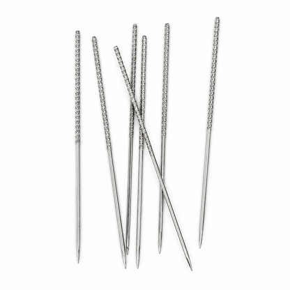 🪡 LIMITED‑TIME 50% OFF! 🧶 25‑Pack Knurled Snag Repair Needles – Instant Knitwear Savior, Pulls Snags Inside, High Carbon Steel 🧥