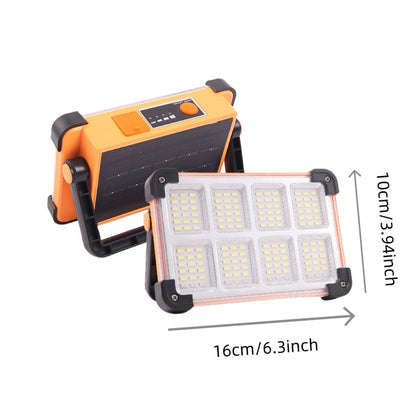 ⚡ 50% OFF NOW! 🔦 Solar LED Work Light & Camping Lantern – Power Bank, 4 Modes & 360° Kickstand – All-Weather Resistant 🏕️