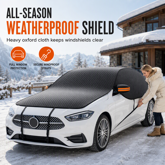 ❄️ 50% OFF NOW! 🚗 Thickened Oxford Windshield Snow Cover – Full Front & Side Window Protection, Reflective Strips & All-Season Shield 🛡️