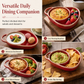🍲 LIMITED‑TIME 50% OFF! ✨ Retro Ceramic Divided Baking Dish with Handle – Oven-Safe Dual Bowl for Soup, Dips & Sides 🥧