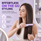 Cordless Hair Straightener Brush, Rechargeable Straightening Comb, Anti-Scald, 3 Heat Settings