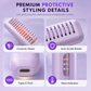 Cordless Hair Straightener Brush, Rechargeable Straightening Comb, Anti-Scald, 3 Heat Settings