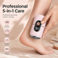 Electric Foot Grinder, Callus Remover Pedicure Tool, 6 Speeds with 5 Grinding Heads, 20000 RPM