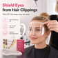 Disposable Haircut Face Shields, Clear Bangs Trimming Visor, Adhesive Eye Protector, 50 Pieces Pack