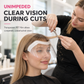 Disposable Haircut Face Shields, Clear Bangs Trimming Visor, Adhesive Eye Protector, 50 Pieces Pack