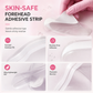 Disposable Haircut Face Shields, Clear Bangs Trimming Visor, Adhesive Eye Protector, 50 Pieces Pack