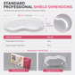 Disposable Haircut Face Shields, Clear Bangs Trimming Visor, Adhesive Eye Protector, 50 Pieces Pack