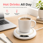 Electric Coffee Mug Warmer, Smart Cup Beverage Heater, 3 Temperature Settings, Desk Auto Shut-Off